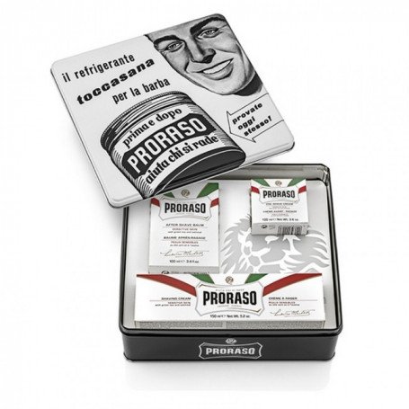 Vente de coffret rasage Proraso dans barbershop à Dole 